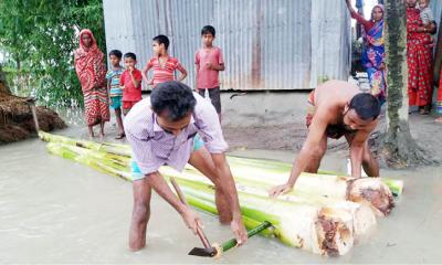 ধরলার পানি বিপদসীমার ৩৪ সে:মি: উপরে