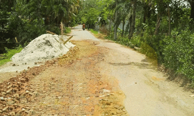 পাগলাকানাই টু চন্ডিপুরের ডেফলবাড়ি সড়কের নাজুক অবস্থা