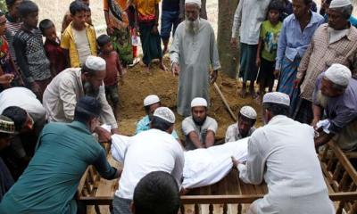 রাখাইনের গ্রামে সেনাবাহিনীর গোলাবর্ষণ: শিশুসহ নিহত ৫ রোহিঙ্গা