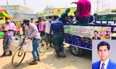 রূপগঞ্জে পাপ্পা গাজীর স্বল্প মূল্যে পণ্য বিক্রি