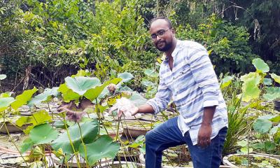 হরিরামপুরে তরুণ উদ্যোক্তার বিশ্বমানের ফুল বাগান