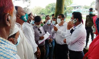 ব্রাহ্মণবাড়িয়ায় নৌকা ডুবির ঘটনায় তদন্ত কমিটির ঘটনাস্থল পরিদর্শন