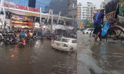 রাজধানীতে ৩৭ মিলিমিটার বৃষ্টিতেই জলাবদ্ধতা